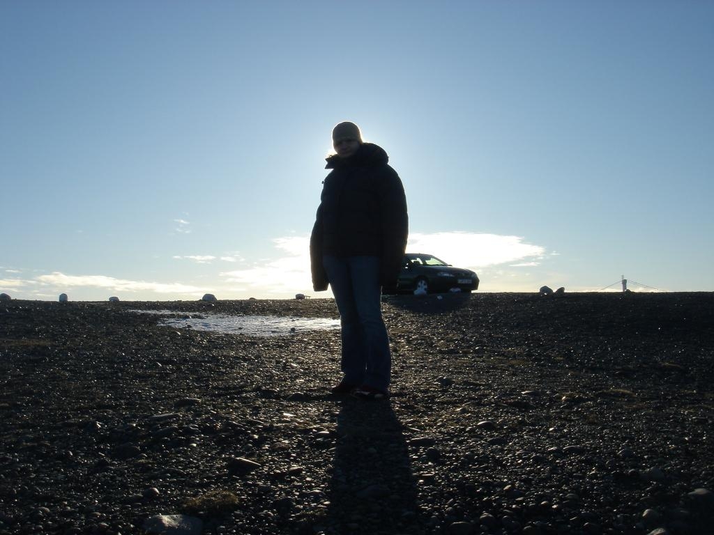 Me, kind of frozen in Jökulsárlón