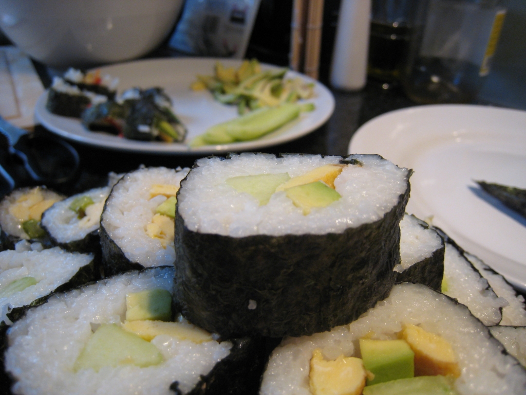 Peak of sushi mountain