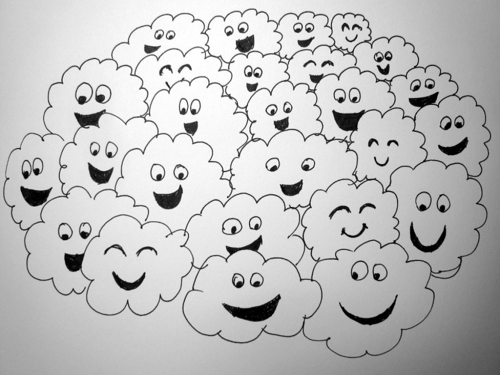 Happy clouds