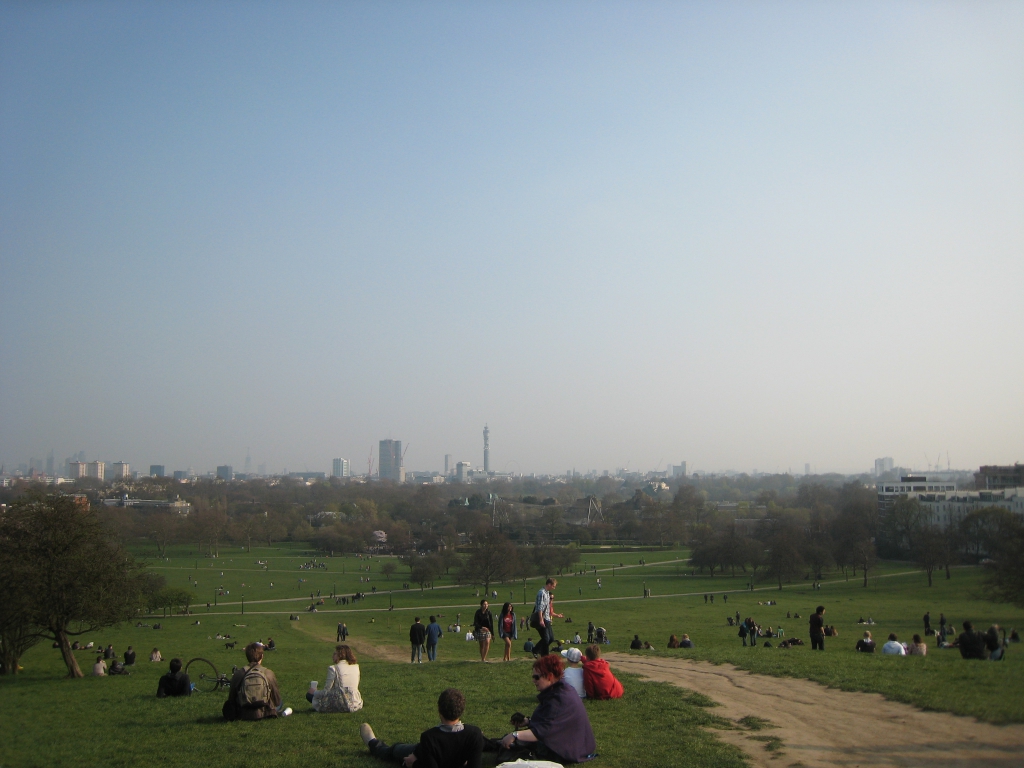 Panoramic views from Primrose Hill